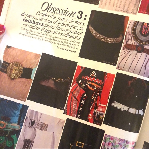 Vintage Buckle Belt Oversized White Nautical Gold - Picture 2 of 7